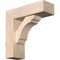 Ekena Millwork Olympic Block Smooth Bracket w/ Offset Brace, Douglas Fir, 5 1/2"W x 16"D x 16"H BKT0604X16X16OLY05SDF - alternate 1